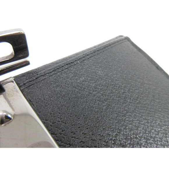 Gucci Double Hook Long Wallet Black Leather - Picture 9 of 12